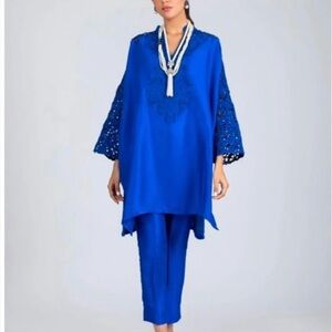 Elegant Blue Women's Dress